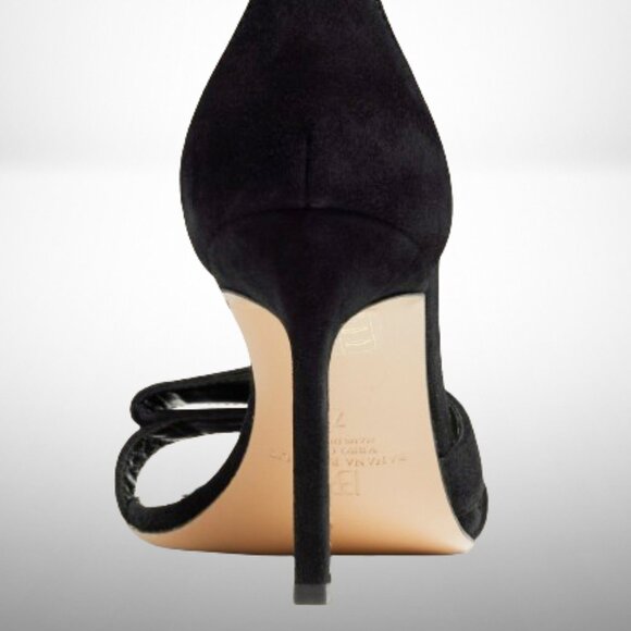 BANANA REPUBLIC ITALIAN CRAFED TERRAZZO SUEDE HIGH-HEEL SANDAL - SIZE 9 - Picture 5 of 12